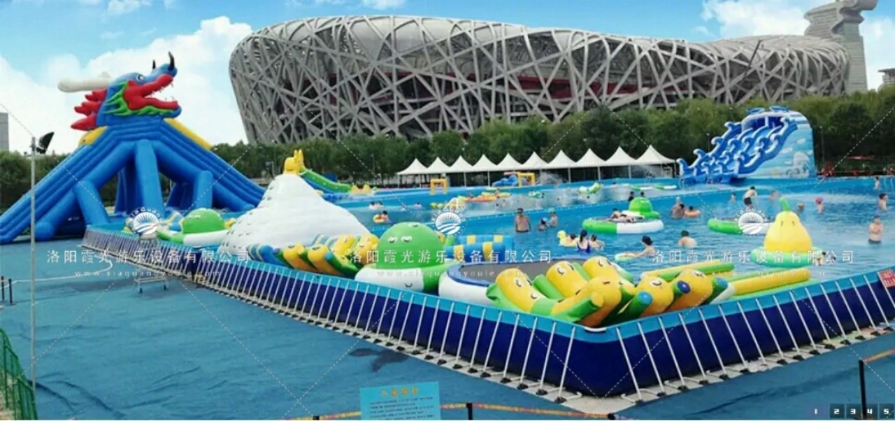 龙子湖大型支架泳池